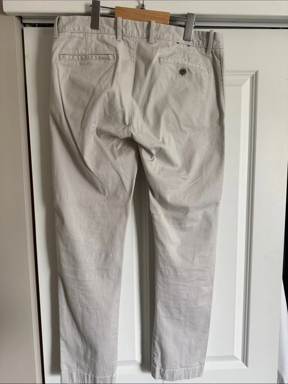 J. Crew Men's Slim Straight Chino Pants — Light Cream